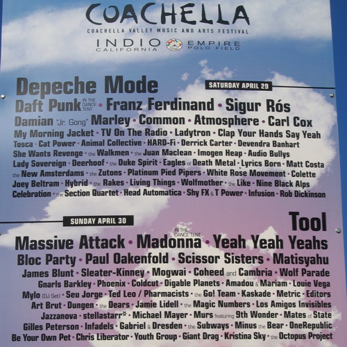 Coachella 2006 Line-up