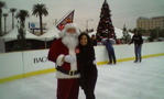 Ice Skating with Santa