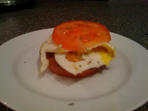 Egg, Soy Canadian Bacon & Tomato 