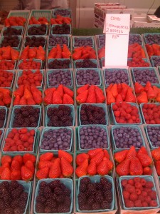 No fruit allowed, but these berries looked so good I had to snap a shot
