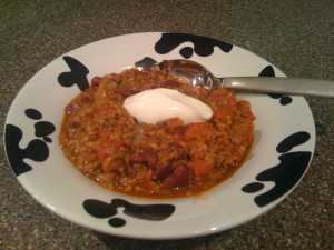 Soy Beef & Bean Chili