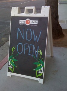 Pizza Fusion in West Hollywood is now open!